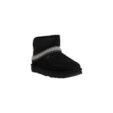 UGG Black Suede Leather Ankle Boots